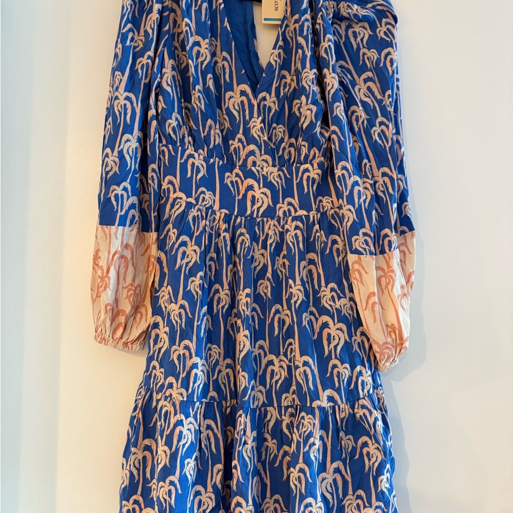 Scotch & Soda Blue and Cream Floral Blouse